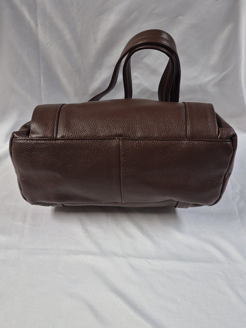 Roma Handbag Shoulder Bag Women Concealed Carry Brown Pebbled Leather Western - Picture 9 of 13